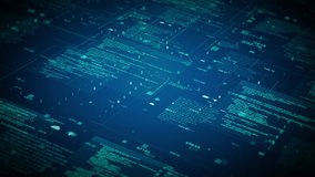 Futuristic blue digital data flow background with interconnected grids, text, and graphical elements for technology and innovation themes. Big data connection abstract background - Powered by Shutterstock - Get 15% off with code: PIKWIZARD15