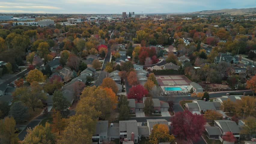 Fall time in Boise Idaho