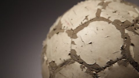 Old soccer-ball, seamless rotation