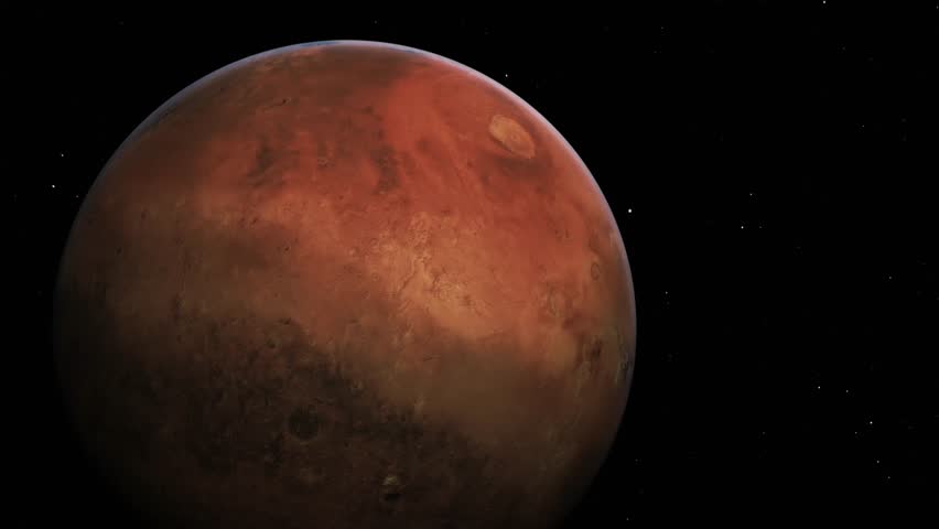 A beautiful shot of Planet Mars rotating in deep space. - Powered by Shutterstock - Get 15% off with code: PIKWIZARD15