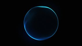 Blue futuristic technology 3d sphere seamless flow. Abstract sphere of light blue particles, lines, and dots. Glowing energy orb and ball. Big data, artificial intelligence, future technology. 4k loop - Powered by Shutterstock - Get 15% off with code: PIKWIZARD15