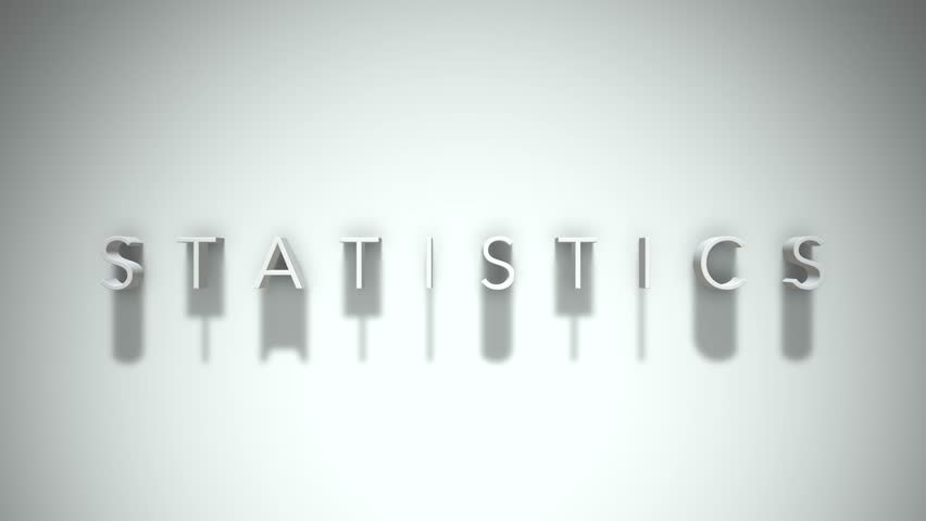 Statistics Title, red color sentence, headline, animation video, elegant start