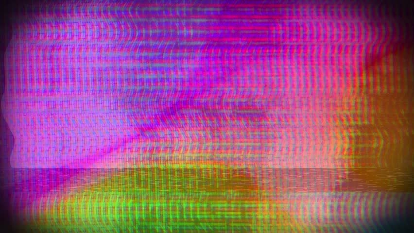 Colorful Bright Fast-Moving Gradient Prism Background. Glitch bad screen animation.