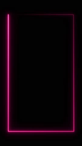 colorful frame boarder overlay reactangle glowing seamless loop vertical . 3D Illustration