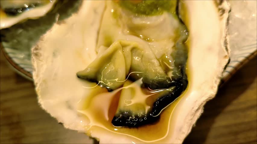 Raw Oysters with Japanese Dressing