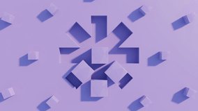 Vibrant Purple 3D Cubes Sliding in a Seamless Abstract Loop – Hypnotic Geometric Animation for Modern Backgrounds and Stylish Visuals - Powered by Shutterstock - Get 15% off with code: PIKWIZARD15