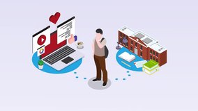 Online Education and Learning Choices 3d animation cartoon - Powered by Shutterstock - Get 15% off with code: PIKWIZARD15