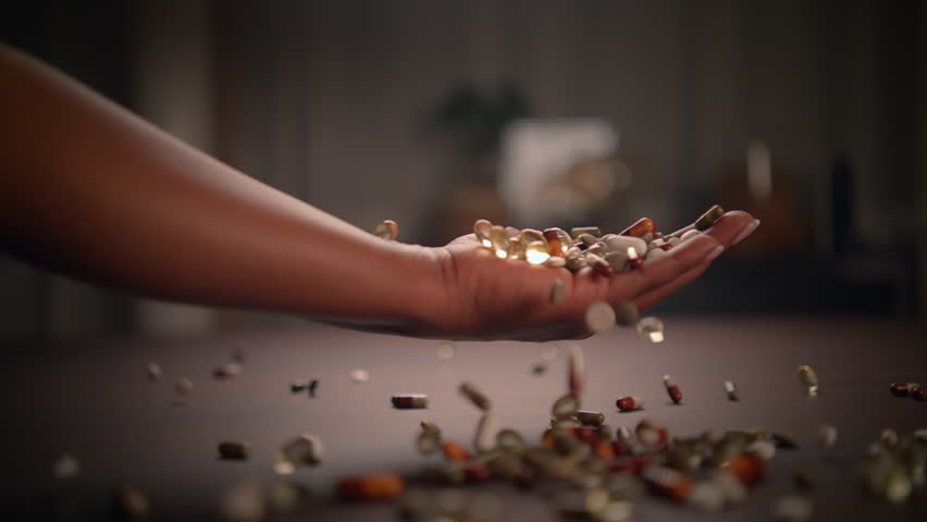 Various pharmaceutical medicine pills healthcare medication drugs background