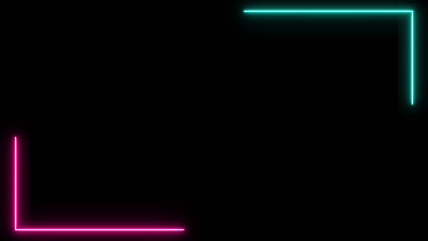 Neon frame in the style of the popular social media. For use in slideshows, social media posts, live broadcasts, short films, videos, videos, advertisements, presentations and animations