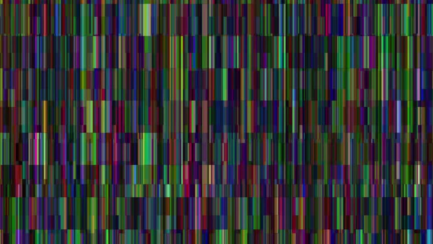 Analog static rgb glitch bars texture overlay, damaged VHS noise effect, bad tv signals, CRT transitions, no signal old television screen animation