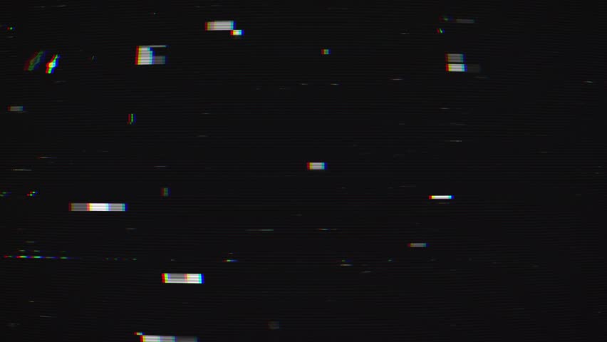 Noise Retro Screen, Glitch TV Noise, Chaos Signal Distortion, Video Effect.