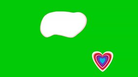 animated video of lightning clouds and heart images with a green background - Powered by Shutterstock - Get 15% off with code: PIKWIZARD15