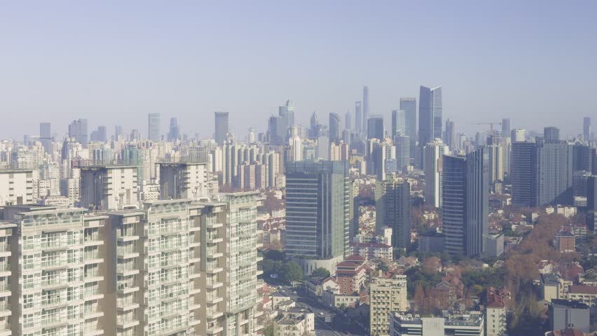 Shanghai Urban View with Residential Towers
A mix of residential and commercial high-rises dominating Shanghai’s skyline.