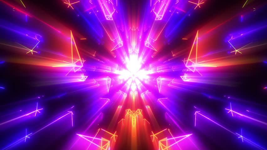 Smooth animation of movement through a neon corridor. Suitable for creating immersive experiences, transitions, and adding a futuristic or abstract touch to your project