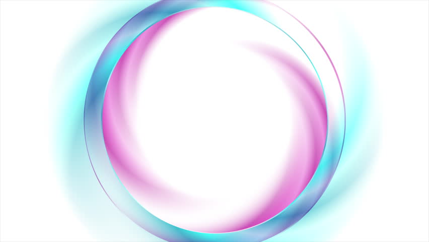 Blue and purple bright glowing smooth circles abstract geometric background. Seamless looping futuristic tech motion design. Video animation Ultra HD 4K 3840x2160