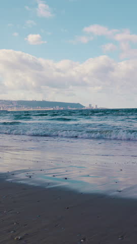 Haifa. Israel. Panoramic view of Haifa Bay, Panorama of Haifa and Mount Carmel.
