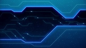 Abstract computer circuit board digital data flow technology futuristic backgrounds. Style laser lines glow blue neon. - Powered by Shutterstock - Get 15% off with code: PIKWIZARD15