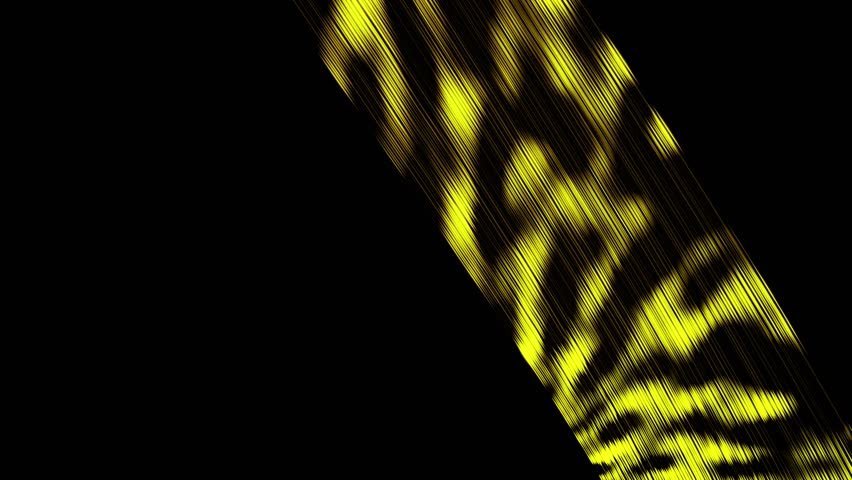 Golden Abstract Luxury Animation Background. Abstract Motion Animation On Black Bg. Metallic Shiny Digital Golden Motion.