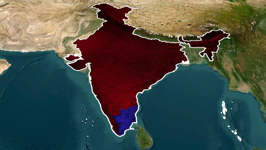Map of Tamil Nadu, India