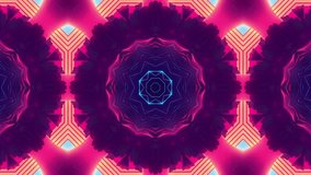 Neon Cityscape Kaleidoscope: A vibrant, symmetrical digital art piece featuring a futuristic city. - Powered by Shutterstock - Get 15% off with code: PIKWIZARD15