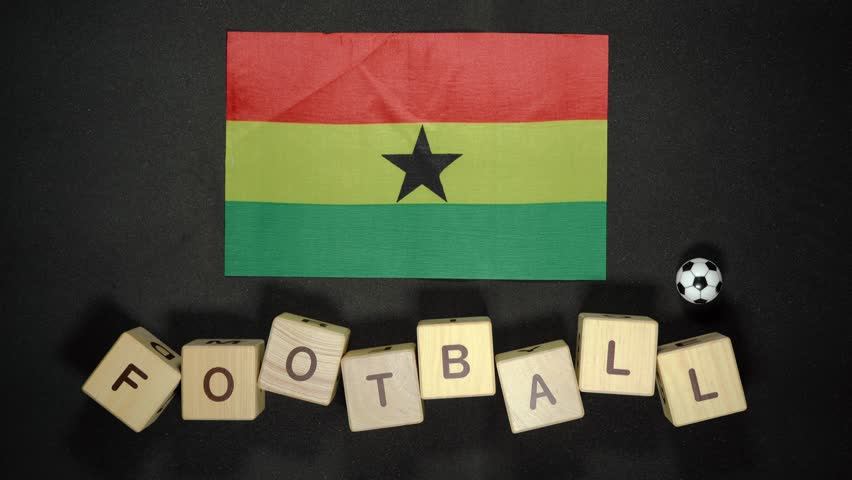 Ghana flag with football title. football concept - Powered by Shutterstock - Get 15% off with code: PIKWIZARD15
