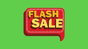 flash sale green screen background, With striking visual elements and fast movements, this animation is able to create a sense of urgency for customers to act immediately. - Powered by Shutterstock - Get 15% off with code: PIKWIZARD15