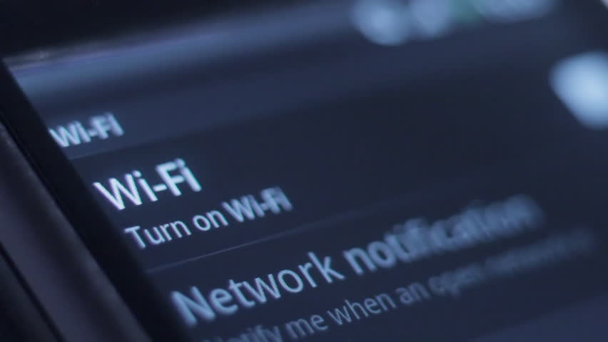 Smartphone connecting to WiFi