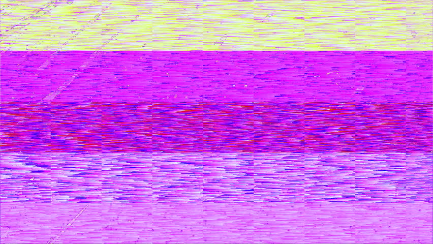 Glitch art animated background with changing colors, ideal for creative video projects, presentations, or social media content