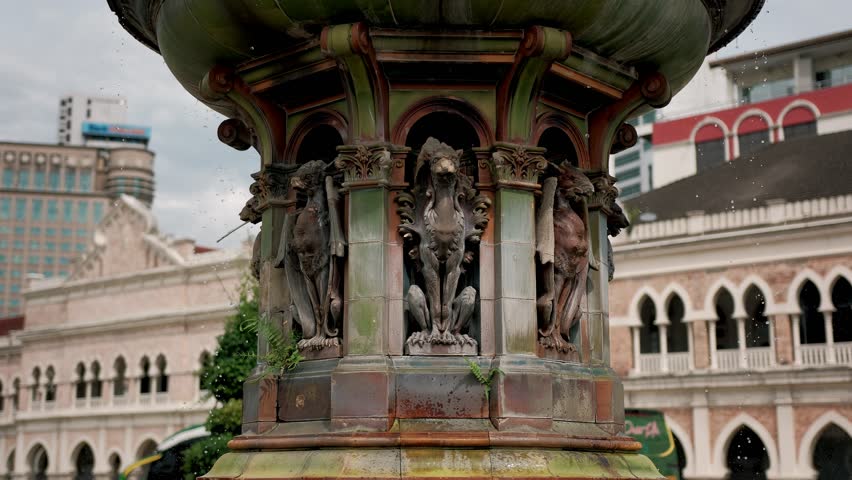 Close up of a fountain