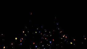 Conffeti Ribbon Explotion with alpha channel.4K element of celebration announcement - Powered by Shutterstock - Get 15% off with code: PIKWIZARD15