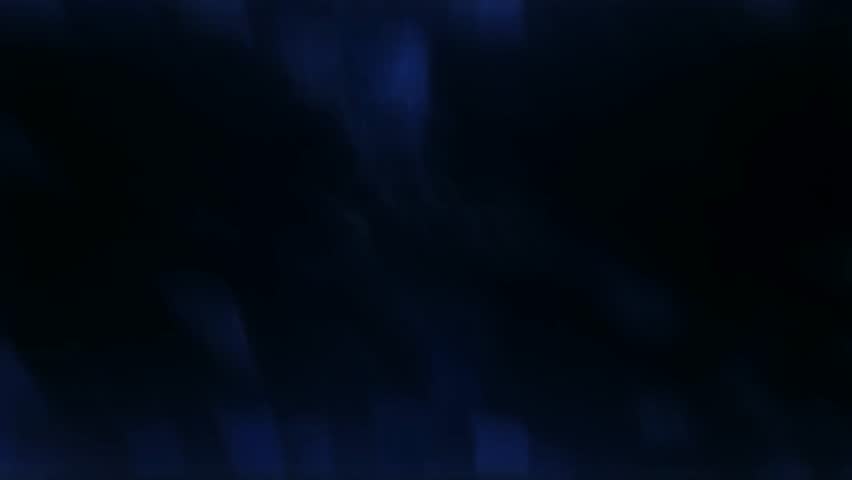 Abstract Dark Blue Background with Glowing Light Leaks and Flashes