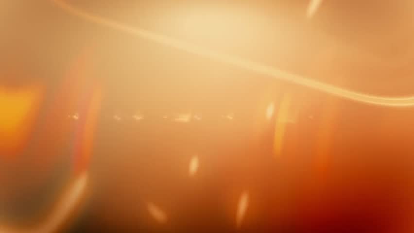 Abstract Orange and Brown Lens Flare with Light Streaks and Glare