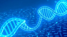 Abstract Digital DNA Helix with Data Stream Background - Powered by Shutterstock - Get 15% off with code: PIKWIZARD15