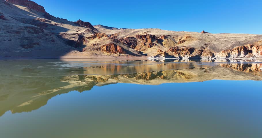 Aerial Drone Views Of Owyhee Lake Oregon And Dramatic Canyon Landscapes