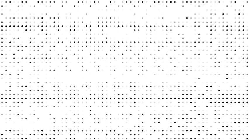 Halftone Duotone animated pattern. Dots and grid seamless looped animation. Radio waves opener, Dotted retro texture grunge background