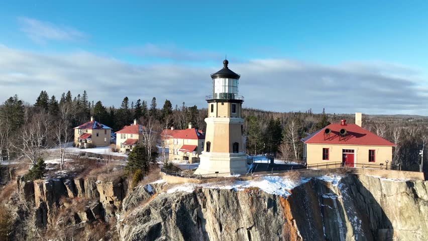 Splitrock Lighthouse is on the shores of Lake Superior on the East Shore of Minnesota.  