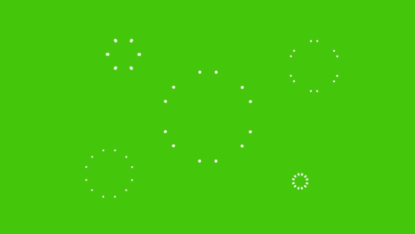Bursts And Sparks, Circle blasts Explosive Motion fireworks on green background. Sparkling twinkling stars Shine animation.mp4