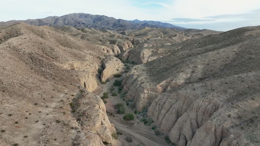 Coming down drone video in Box Canyon