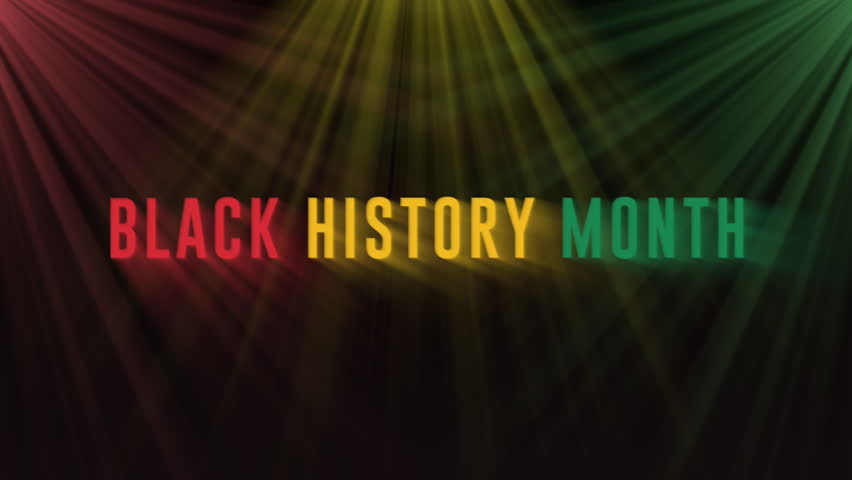 Black History Month Text animation 