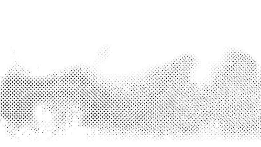 A grayscale abstract background featuring halftone textures and displacement maps, creating a visually striking composition.