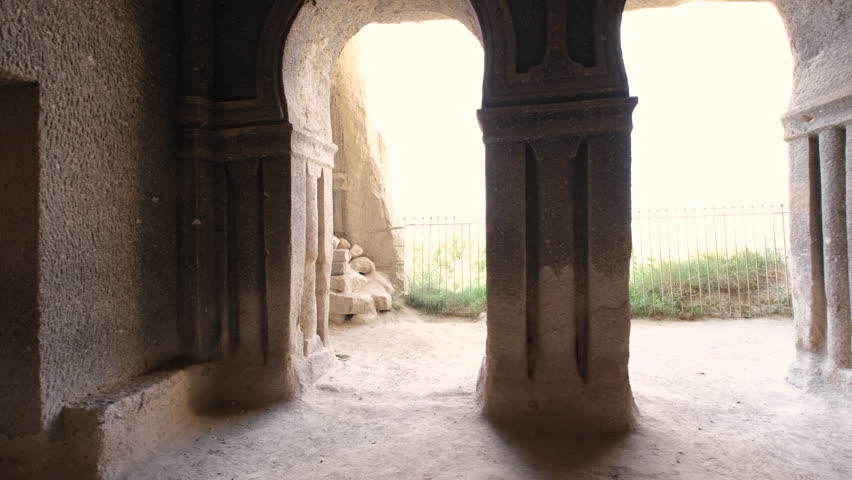 Rock-cut  cave church  in Cappadocia, Turkey, showcasing history