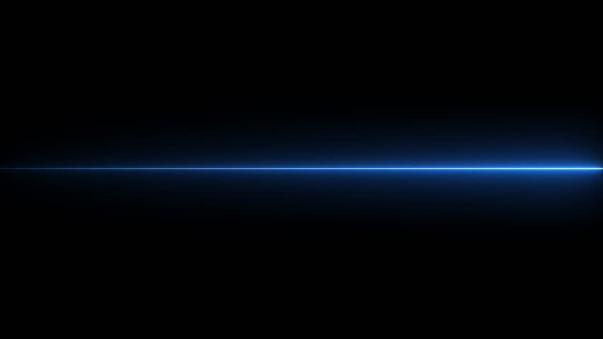Glowing neon line animation.Horizontal neon lines left and right. An abstract background with neon lights and a dark backdrop