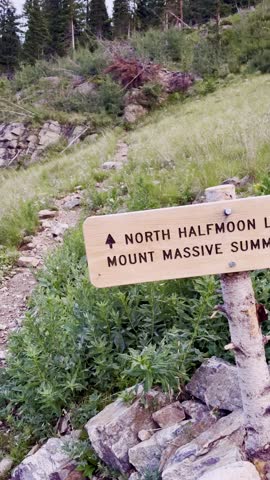 Hiking Mount Belford and Mount Oxford in the Sawatch Range of the Colorado Rocky Mountains, USA