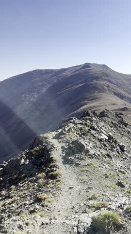 Hiking Mount Belford and Mount Oxford in the Sawatch Range of the Colorado Rocky Mountains, USA