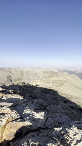 Hiking Mount Belford and Mount Oxford in the Sawatch Range of the Colorado Rocky Mountains, USA