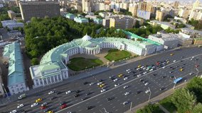 Sklifasofsky, Areal view of the highway crossroad in Moscow, Russia - Powered by Shutterstock - Get 15% off with code: PIKWIZARD15