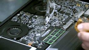 Repair Board And Soldering Iron. Technician Repairing Electronic Circuit Semiconductor. Broken Disassembled Electronic Device. Repairman Fix Component Soldering Iron. Repair Electronic Soldering Iron - Powered by Shutterstock - Get 15% off with code: PIKWIZARD15