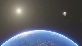 Moon and Earth Space Background Video - Powered by Shutterstock - Get 15% off with code: PIKWIZARD15