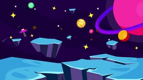 Seamless loop galaxy exploration through outer space towards glowing milky way galaxy. Looping animation of flying through glowing nebulae, clouds and stars field Video - Powered by Shutterstock - Get 15% off with code: PIKWIZARD15