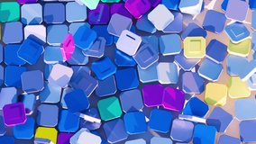 A dynamic 3D animation of colorful magnetic particles smoothly flying and assembling into a unified plane. The particles collide and interact, creating stunning reflections and sparkle for a visually - Powered by Shutterstock - Get 15% off with code: PIKWIZARD15